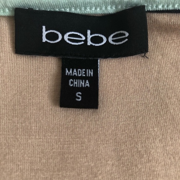 BEBE short sleeves stripes size Small multi colors Dress - Picture 6 of 7